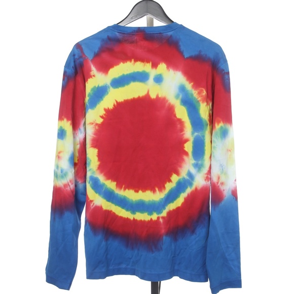 NWT Versace Tye Dye Multi Color Long Sleeve T Shirt, Small (but fits like a M/L) - Picture 3 of 9